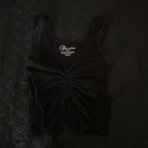 Black tank top size: 0